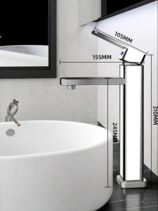 Hot and Cold Water Copper Faucet Wash Basin