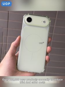 UGP | 2026 New Design Transparent Green Durable Unique iPhone Case Silcone