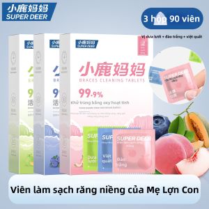 SUPER DEER | Viên Rửa Vệ Sinh Niềng Răng Thẳng và Mắc Cài Trong Suốt