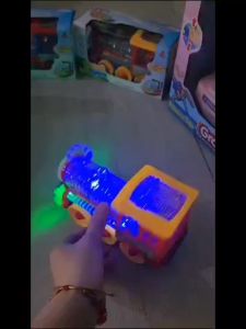 Mainan Lucu Anak Induction Electric Train 17797 /Mainan Anak Kereta Bisa Bunyi Musik Dan Nyala Lampu Funny Loco Menggunakan Baterai | Mainan Anak Kereta Loco