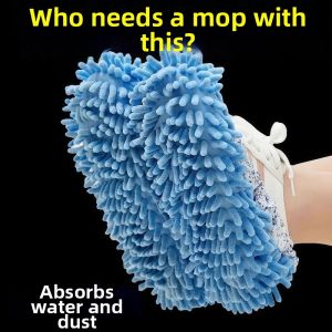 Thickened Non-Shedding Washable Mop Slippers