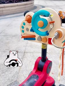 Early Childhood Education For Infants Steering Wheel Toy Simulation Montessori Busy Board Toys
