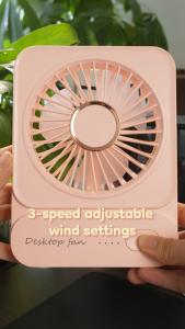 JAMAY พัดลมตั้งโต๊ะลมแรงเสียงรบกวนต่ำ 3 ความเร็วลม 12 ชั่วโมงความทนทานนาน ออฟฟิศ คน นักเรียน A219