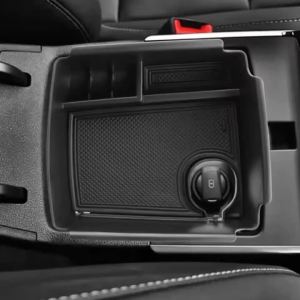 ABS Car Armrest Storage Box Tray  for Kia Niro EV 2019-2021 LHD Snap-On Installation Console Layer Box Accessories