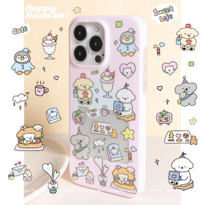 BlueLife Frosted Ultra Fine Protection Case for iPhone 16 pro Max 15 Apple 14 pro Happy Little House Dual Layer Craft Original Mobile Phone Cover