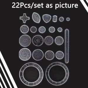 Creative Gears Geometry Spirograph Drawing Stencils Set Painting Template Art Crafts Kids Educational Toy Variety of Flowers