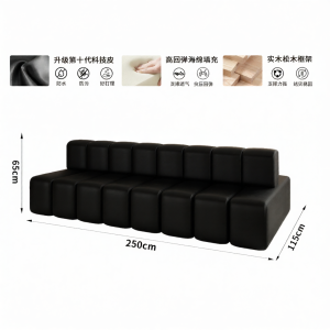 HUASHEMEIJI | Dual-Sided Reception Sofa For Waiting Areas Salons Hotels
