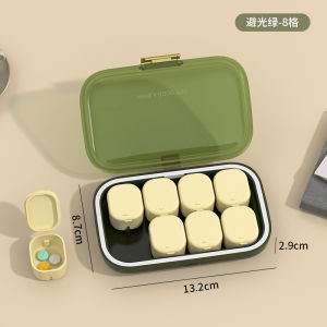 Portable Travel Medicine Box Capsule Tablet Partition Sealed Moisture Proof Mini Three times a Day Medicine Storage Case