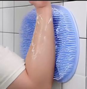 YUYU High Quality Bathroom Foot Shower Mat Back Foot Scrubber with Suction Cup Non-slip Massager Brush Body Scrubber Exfoliating Mat