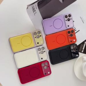 Fashion Leather Texture Magnetic Phone Case For iPhone 17 Pro Max 16 15 14 13 12 Pro Max For Magsafe Shockproof Bumper Cover