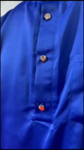 1 Stell Baju Melayu Pria/Teluk Belanga Modern/Set Baju & Celana Satin Premium