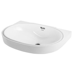 Embedded Oval Ceramic Washbasin 21 Inch