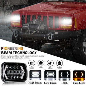 7X5\" 7X6\" Dragon Edition Square Lamp LED Headlight Arrow-shaped Daytime Running Lamp DH413-C30-01 for 5x7inch 7x6 inch square headlights