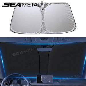 SEAMETAL Car Windshield Sun Shade Cover Foldable Visor Protector Interior Anti UV Sun Windscreen Folding Parasol Car Accessories