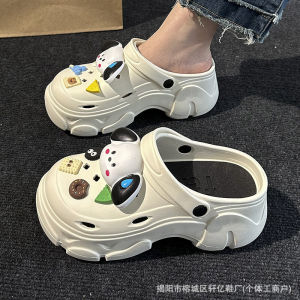 EVA Breathable Anti-Odor Summer Sandals Womens Thick Bottom Anti-Slip Beach Slippers Increased Height Outdoor Wear Shoes