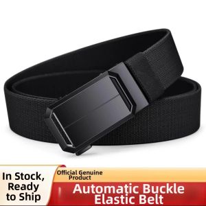 GUOQI | Automatic Buckle Nylon Canvas Elastic Belt for Outdoor Casual Wear