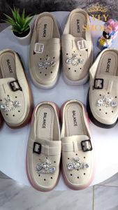Sandal Bapau Wedges Wanita Selop Import Balance Kuat Lentur Bahan PCU 039-3A