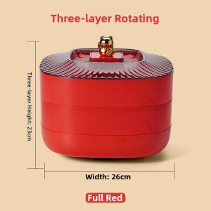 Rotatable Partitioned Food Storage Container