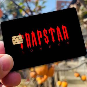 KULECHAOWAN | Fashion T-Trapstares Logo Anime Spend Or Save Shell On Off Ultra Thin No Fade Sticker Skin Cover Film For Debit Credit Card
