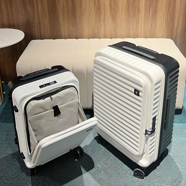 Ultra-Light Front Open Cover Business Boarding Luggage Multi-Function ...