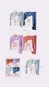 SETELAN ANAK PEREMPUAN PAKAIAN ANAK PEREMPUAN USIA 2-9 TAHUN BAHAN CRINKLE AIRFLOW VARIASI PUTIH