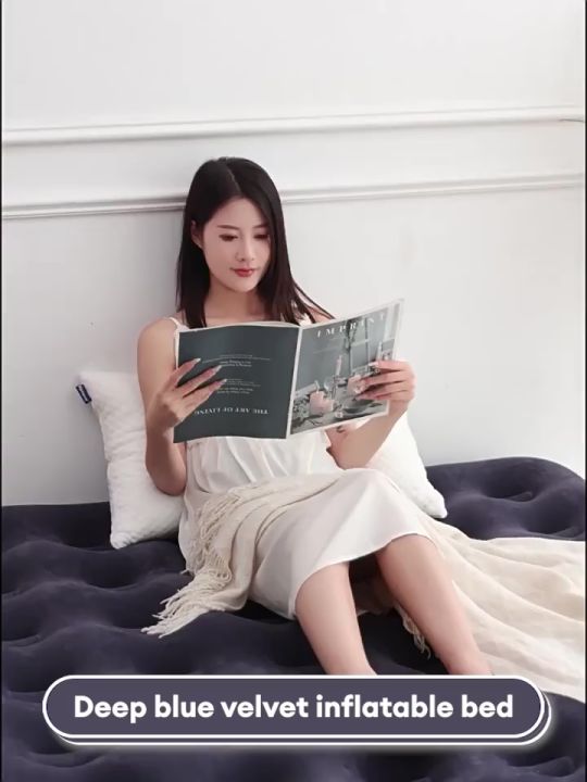 Inflatable air bed Double Person airbed Household FREE Manual Air Pump