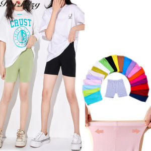 Ruizhijzg Ready Stock multicolour Summer Girl Underwear Safety Short Leggings Pants   children ice silk modal cotton