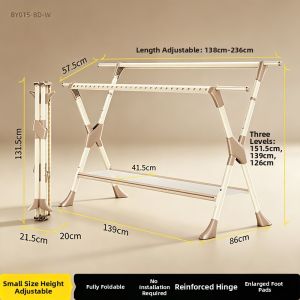 BIREN | Folding Portable Drying Rack for Clothes and Quilts