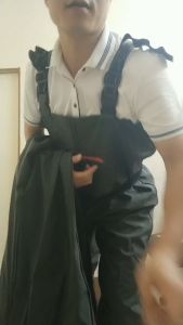 Bộ yếm lội nước hàng dày loại 1 có túi giữa