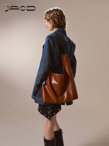 JACD Commuter Tote Bag Women Large Capacity 2025 New Autumn Winter Brown Bag Single Shoulder Bag Diagonal Bag Soft PU Leather