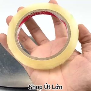 1 Cuộn Băng keo trong rộng 1cm 100yard nặng 33gram lõi giấy 3mm