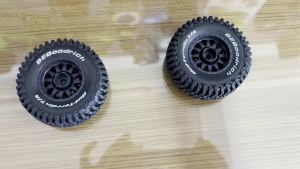 RED SPDIER 4 Cái Lốp & Bánh Xe Xe Tải RC Địa Hình Đã Dán Sẵn 12mm Hex Cho 1/16 1/18 ARRMA Mojave GROM Tamiya Kyosho HPI Xe Tải