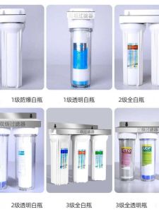 White 10-Inch Pre-Filter Water Purifier Home Use for Tap Water Ice Maker Third Level Filtration Kitchen Appliance by Mountaintop