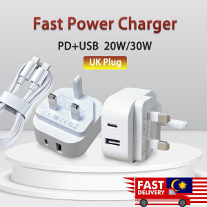 PD 20W 30W Fast Charge Charger USB & Type C Charger With Cable For Smart Phone Laptop Charger Mobile Phones Adapter