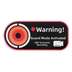 Sentinel Mode Warning Decal for Tesla