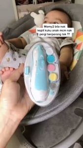 READY STOCK!!! 6-in-1 Electric Baby Nail Trimmer | Newborn Nail Clipper Pedicure & Manicure Set Safe & Gentle 现货‼️ 6合1电动婴儿指甲修剪器 | 新生儿指甲剪、美甲修护套装，安全温和