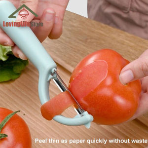 4 Colors Fruit Vegetable Stainless Steel Peeler Paring cutter Round Handle Tools Kitchen Processor