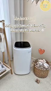 Máy Giặt Sấy Nước Nóng Thế Hệ Mới MoazBéBé MB-119 Tiếng Ồn Thấp Tiết Kiệm Điện Nước Lồng giặt 3.5kg
