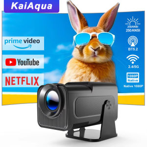 HY320 NTV Netflix Officially Licensed Android 13 Projector With 1080P 500ANSI Prime Video YouTube WIFi BT5.2 Portable Home Gift