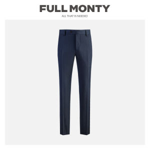 High-Quality Business Formal Fitted Trousers Men Wool
