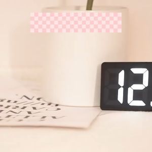 LED Digital Alarm Clock Use Alarm Clock for A Bedroom Battery Or USB Operated Night Light Display Mirror Decor