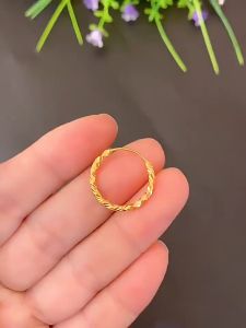 Authentic 18K Saudi Gold Pawnable Big Earrings Full Sky Star Earrings AU750 Gold 999 Full Gold