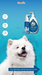 Vemedim Sữa Tắm Skin Care Shampo Phòng Viêm Da Giảm Ngứa cho Chó Mèo