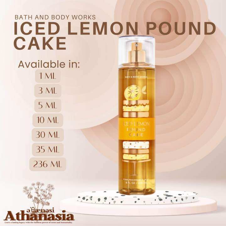 Athanasia s Iced Lemon Pound Cake Bath and Body Works 10ml Decant