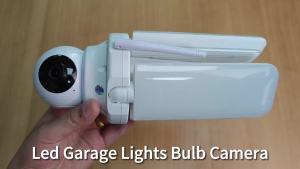 LED Light Camera for Garage Laundry Room Shed Corridor E26 Base with Intelligent AI Monitoring Motion Sensor Bidirectional Audio