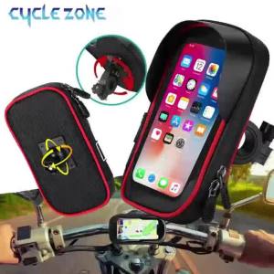Bike Phone Holder Bag Rotatable Motorcycle Phone Mount Bag TPU Touch Screen Bicycle Handlebar Phone Case for Cycling Motorbike