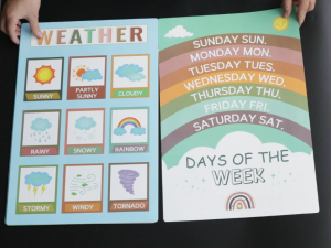 16/10 pcs childrens early education wall sticker learning chart for Preschoolers Toddlers Kids kindergarten