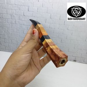 Once pipa padutan kayu kelor hitam Nibung kelor emas Nibung model S segi enam