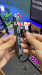 Hub USB và Hub Type C tốc độ cao tăng cổng USB OTG mở rộng kết nối chuyển đổi cho Laptop PC Máy tính bảng điện thoại