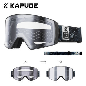 Kapvoe | Kapvoe Photochromic Snow Goggles Men Snowboarding Skiing Sunglasses Mask Ski Women Anti-Fog UV400 Protection Snowmobile Glasses